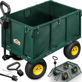 Transportný vozík HECTOR, max. 550kg, 110x75x52cm, zelený Gardebruk