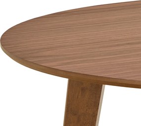 ROXY prírodný orech 90 cm - OKRÚHLY DREVENÝ STÔL DO KUCHYNE/JEDÁLNE RETRO