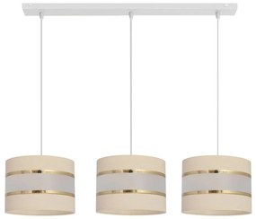 Luster na lanku HELEN 3xE27/15W/230V krémová