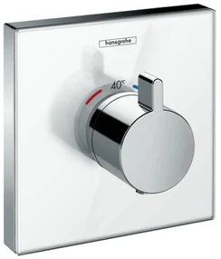 Hansgrohe ShowerSelect Glass, termostat HighFlow pod omietku, biela/chrómová, HAN-15734400
