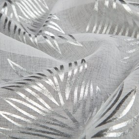 EUROFIRANY ZÁCLONA NA KRÚŽKOCH IDALIA 140X250 CM LISTY