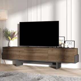 TV skrinka Hega (orech + čierna). Akcia -19%. Vlastná spoľahlivá doprava až k Vám domov. 1144714