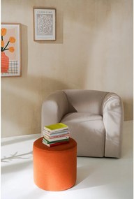 Vlnený taburet v terakotovej farbe Folk – noo.ma