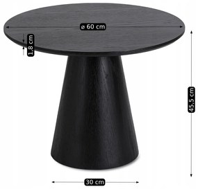 PROXIMA.store - Okrúhly konferenčný stolík CARLY FARBA: dub