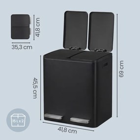 Odpadkový kôš na triedený odpad LTB130BZ02