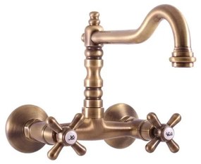 RAV Slezák MK102.5/28SM - Umývadlová/drezová batéria MORAVA RETRO, stará mosadz