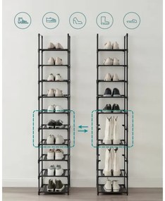 Botník ALVORO čierny