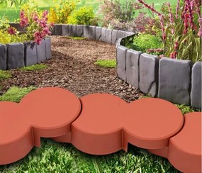 Záhradná palisáda HD 7095 200 cm (12 ks) terakota