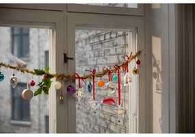 Sklenená ručne fúkaná vianočná ozdoba 8 cm Ann-Sofi Romme Annual Christmas Heart 2025 – Holmegaard