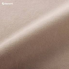 Béžová zamatová rozkladacia pohovka Miuform Tender Eddie