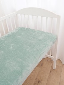 Plachta mikroplyš Deluxe do postieľky 70 x 140 cm - mätové