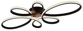 Čierne LED stropné svietidlo 45.5x83 cm Fly – Trio