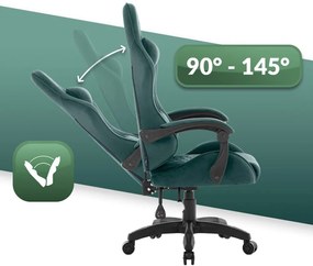 Herné kreslo HC-1000 Green - zamatová látka