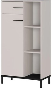 Krémová knižnica 64x120x34 cm Rovigo – Germania