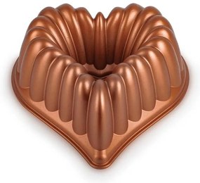 Forma na bábovku KITCHISIMO srdce/medená