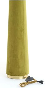 Zelená stojacia lampa s textilným tienidlom (výška 168 cm) Devia – Light &amp; Living