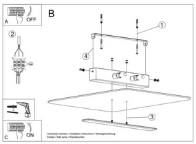 Sollux SL.1007 - Stropné svietidlo AZALIA 2xG9/40W/230V