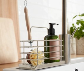 Kovový stojan na potreby na umývanie riadu