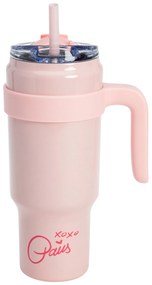 Paris Hilton Termopohár s odnímateľnou rúčkou a slamkou (ružová)  (100396103)
