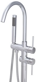 Gamma Roy, voľne stojaca vaňová batéria h-1140, chrómová, GMA-BRYWWS-CH