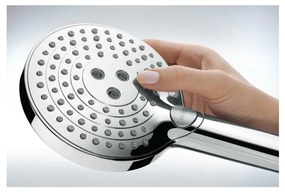 Hansgrohe Raindance Select S, sprchová sada 120 3jet PowderRain so sprchovou tyčou 90 cm, chrómová, HAN-27667000