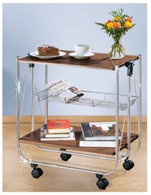 Pojazdný servírovací stolík Wenko Serving Walnut