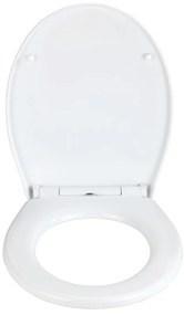 Biela toaletná doska Wenko Ostuni Easy Close