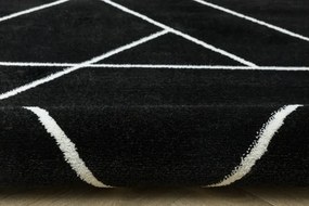 Koberec LIMA C877B čierny / biely