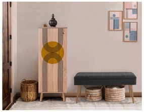 Predsieňová zostava Beside 21 (dub sonoma + antracit). Akcia -18%. Vlastná spoľahlivá doprava až k Vám domov. 1093985