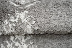 TA Koberec G939B TMAVO ŠEDÁ/KRÉMOVÁ BOHO Rozmer: 100x150 cm