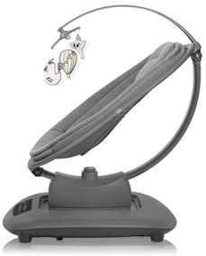 Lionelo - Detská hojdačka s melódiou BLOSSOM Grey Concrete + diaľkové ovládanie