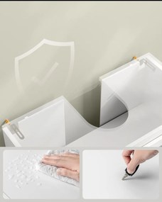Skrinka pod umývadlo MONZA, 30x60x60cm, biela Vasagle