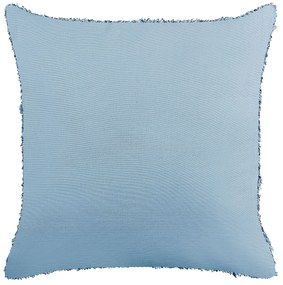 Bavlnený vankúš 45 x 45 cm modrý RHOEO Beliani