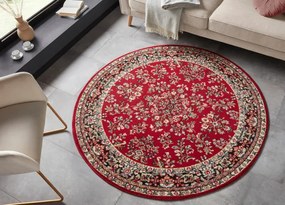 Koberec Oriental červený kruh