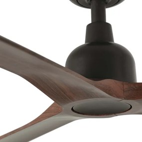 FARO 34362 - Stropný ventilátor OUTWOOD L hnedá/čierna pr. 150 cm IP44 + DO