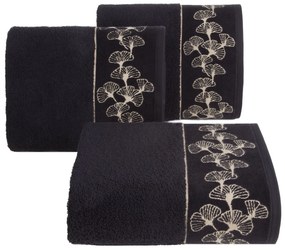 BAVLNENÝ UTERÁK LIMITED COLLECTION VICTORIA10 50X90 CM ČIERNA