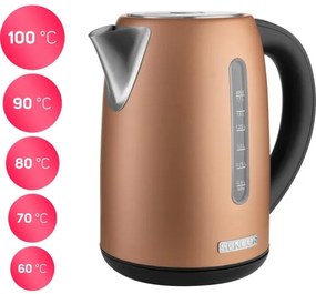 Sencor - Rýchlovarná kanvica s termoreguláciou 1,7 l 2150W/230V medená