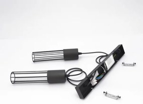 Luster na lanku MELODY 2xE27/15W/230V čierna
