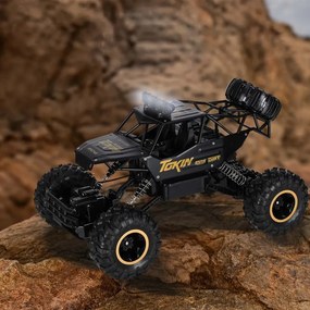 KIK RC Rock Crawler 1:12 4WD kovové 2.4 GHz diaľkovo ovládané terénne auto čierne