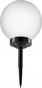 LED solárna lampa LED/1,2V 6500K 200 mAh pr. 25 cm IP44 biela/čierna