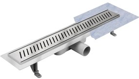 Odtokový žľab Pruhy Inox 800