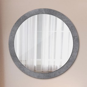 Okrúhle ozdobné zrkadlo na stenu Betónová textúra fi 90 cm