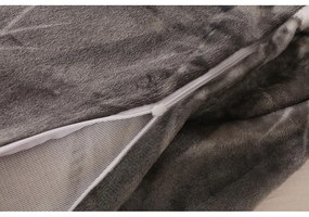 Sivé obliečky na jednolôžko z mikroplyšu 140x200 cm – My House