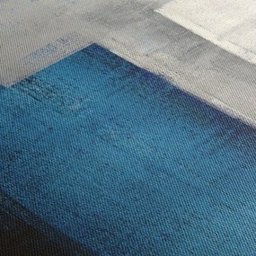 Obraz - Abstrakcia (s hodinami) (90x30 cm)