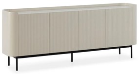 Krémovobiela komoda 200x80x40 cm Willa – MOME