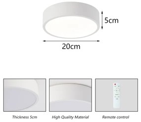 Brilagi - LED stmievateľné svietidlo POOL LED/18W/230V 3000-6000K 20 cm biele + DO