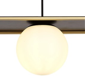 Toolight Toolight, stropné svietidlo 44x13x15,5 cm 3xG9 APP1164-3CP, čierna-zlatá, OSW-14017