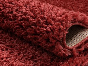 My Flair, Kusový koberec My Shaggy weinrot, 120x180, červená, chodba / predsieň