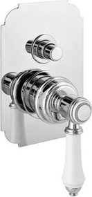 Podomietková sprchová batéria v lesklej striebornej farbe (2 výstupy) Vienna – Sapho