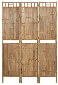 Paraván s 3 panelmi bambusový 120x180 cm